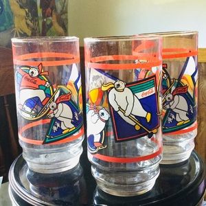 🐻‍❄️Coca Cola Polar Bear Glassware Vintage Set of Six EPLVC